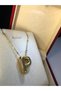 Balloon P Letter Necklace Stainless Steel Yellow Color • in Lighted Box • Pendant for Lover • Spouse • Mother - 3