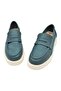 Genuine Leather Blue Comfortable and Light Daily Women's Shoes - 5