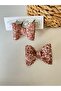 Glitter Shiny 2-Piece Bow Clip Buckle - 3