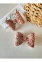 Glitter Shiny 2-Piece Bow Clip Buckle