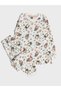 Girl's 100% Cotton White Owl Floral Print Long Sleeve Winter Pajamas Set