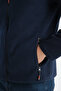 Men's Full Zip Softshell Paneled Fleece Jacket 3 Pockets Chest Water and Wind Resistant - 4