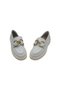 Real Leather White Luxury Buckle Detailed Very Light Comfortable Daily Women's Shoes - 9