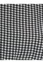 Winter Dress Maxi Length Long Sleeves Round Collar Gipe Detailed Houndstooth Pattern - 6
