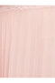 Pleated Midi Skirt Chiffon Asymmetrical Cut Lined - 6