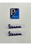 مجموعة شعار ممتص الصدمات وملصق Vespa Piaggio