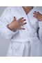 White Color Avs Curly Hooded Model Bathrobe (S-M-L-Xl-2Xl-3Xl-4Xl) Large and Oversized Size - 3