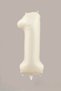 Retro cream 1st birthday balloon happy birthday kraft banner with 3 retro heart balloons balloon set - 2