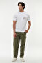 Men's Khaki Tapered Fit Pocket Trousers