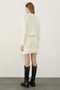 Ecru Tasseled Sweater Skirt Knitwear Set - 5