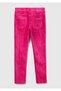 Girl's Fuchsia Velvet Jegging - 2