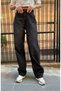 NEW SEASON BELT BUCKLE DETAIL BAGGY PANTS - 2