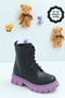 Unisex Warm Lined Chunky Non-Slip and Comfortable Sole Children's Winter Boots Winter Kids Boots