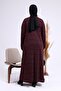 Women's Plus Size Collar Frilly Hijab Mother's Dress No Burning No Sweating - 8