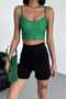High Waist Stretchy Lycra Crepe Shorts Offering Style and Comfort Together Black - 5
