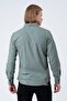 Men's Water Green Slim Fit Pocketed Lycra Denim Shirt - 5