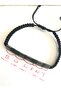 Morse Alphabet Name Written Natural Stone Hematite Couple Bracelet - 4