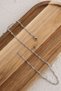 Steel Singapore Chain Necklace Thin Imported Singapore Winding Twist Chain 2mm Elegant Minimal - 4