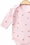 Girl's Long Sleeve Tulip Printed Baby Bodysuit, Zibin, Undershirt 0-3 Years - 2