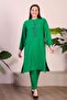 Hijab Ayrobin Double Suit Large Size Tunic Trousers Women's Green