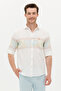 Men's Cream Long Sleeve Shirt 50263333 -Vr071 - 4