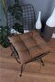 Beta Brown Pofidik Chair Cushion with Laces 40X40Cm - 4