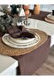 Aura 6-Pack Cotton Stain-Resistant Brown Napkins 40 X 40 cm - 2