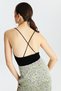 Siyah Askılı Triko Crop Top - 6