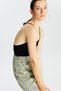 Siyah Askılı Triko Crop Top - 4
