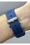 Men's Wristwatch with Navy Blue Silicone Cord Function - 6