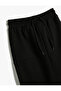 Basic Skirt Tie Waist Slit Detail - 3