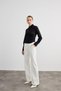 Pleat Detailed Black Shirt