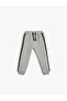 Jogger Sweatpants Tie Waist Stripe Detailed