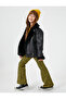 Flared Leg Trousers Leopard Patterned Elastic Waist - 2