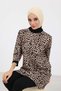 Winter Hijab with Cross Detail on the Front, Tb-4Rb, Cream - 3