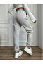 Gray Wide Cut Jogger Leg Sweatpants - 2