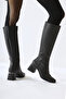Miami Black Blunt Toe Women's Boots - 5
