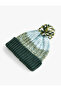 Pompom Knitted Beret - 2
