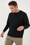 Stretch Cotton Regular Fit Crew Neck Sweat Men's Sweat 5905725 - 4