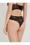 Lace Hipster Panties High Waist with Metal Accessories - 4