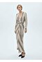 Striped Tie Detailed Dress - 2