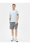 Sports T-Shirt Crew Neck Reflector Printed Short Sleeve - 2
