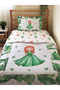 Colorful Princess Patterned 2-Piece Duvet Cover Set - 160X220 Cm, Printed Single