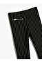 Leggings with Elastic Waist Zipper Detail - 3