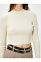 Crop Sweater Knitwear Half Turtleneck Ribbed - 5