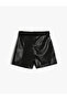 Leather Look Shorts with Belt - 2