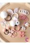 29-Piece Gift Set of Girls' Hair Clips in White and Pink Tones - Unicorn Rabbit Pompom Baby Rubber Hair Clips - 2