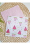Watermelon Set of 7 Single Layer Muslin Baby Mouth Wipes - 2