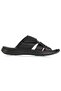 Dean Genuine Leather Tape Black Anatomic Men's Slippers - 2