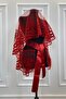 Red Lurex Sultan Pattern Bridal Veil Set, Buy Henna Veil Face Cover - 2